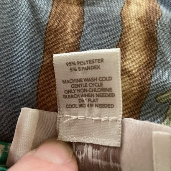 Loft women’s dress green and white XS 3/4 sleeves midi lightweight stretch - Picture 5 of 7